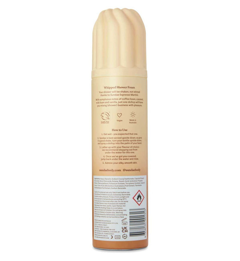 Sundae Espresso Martini whipped shower foam 265ml (British brand)