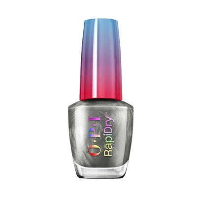 OPI Rapidry Nail Polish A Silver Of A Sec Shimmering Silver 9ml