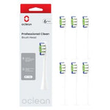 Boots Oclean Professional Clean Brush Head P1C1 White 6-pack Replacement Electric Toothbrush Heads- Buy online at McGrocer