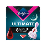 Boots Bodyform Ultimate Ultra Night Wing Sanitary Towels 8 Pack- Buy online at McGrocer