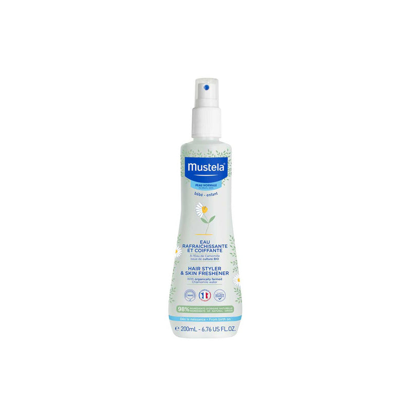 Mustela Hair Styler and Skin Freshener Spray 200ml, imported from the UK