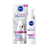 Boots NIVEA Cellular Expert Filler Daily UV Face Serum Fluid SPF50+ 30ml- Buy online at McGrocer
