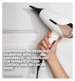 ghd Helios professional hair dryer white finish, UK version