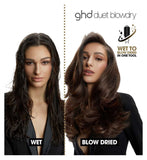 ghd Duet Blowdry 2-in-1 hair dryer brush white (British brand)