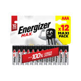 Energizer Max AAA batteries pack of 12, UK version