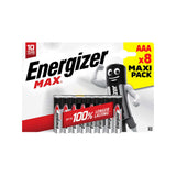 Energizer Max Alkaline AAA batteries 8-pack, UK version