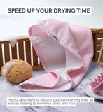 FUL microfibre hair towel wrap super absorbent quick-dry turban, imported from the UK