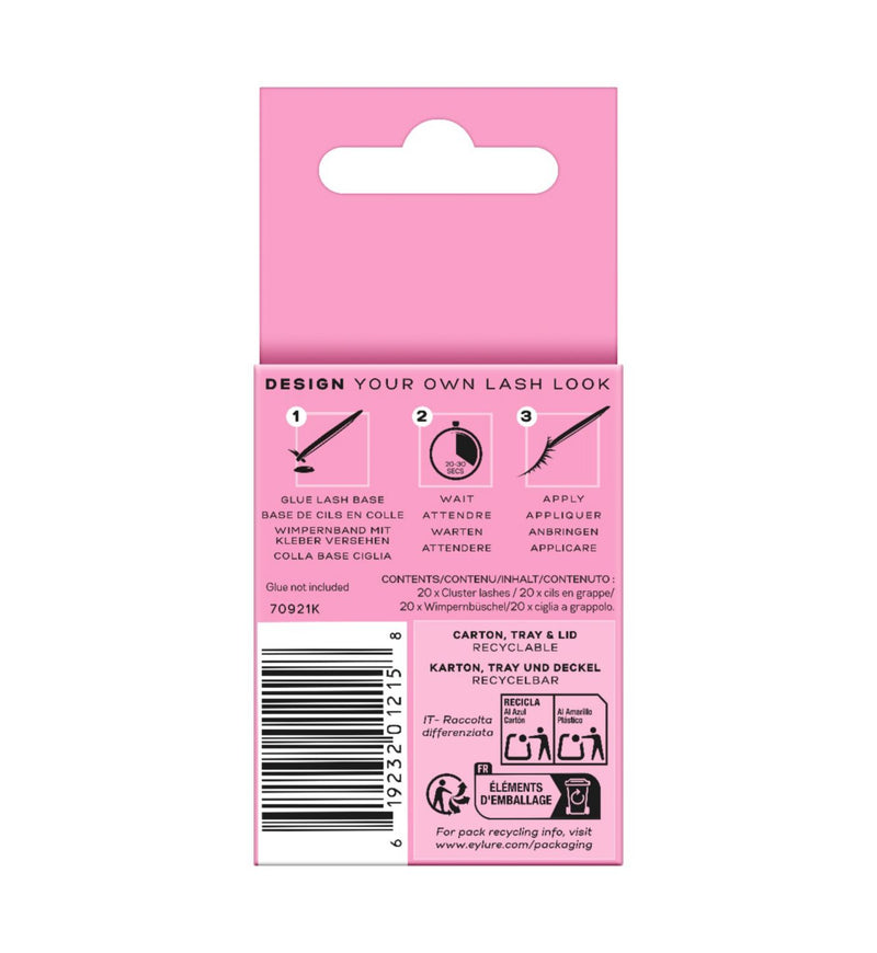 Eylure 12mm fluffy lash cluster refill pack (British brand)