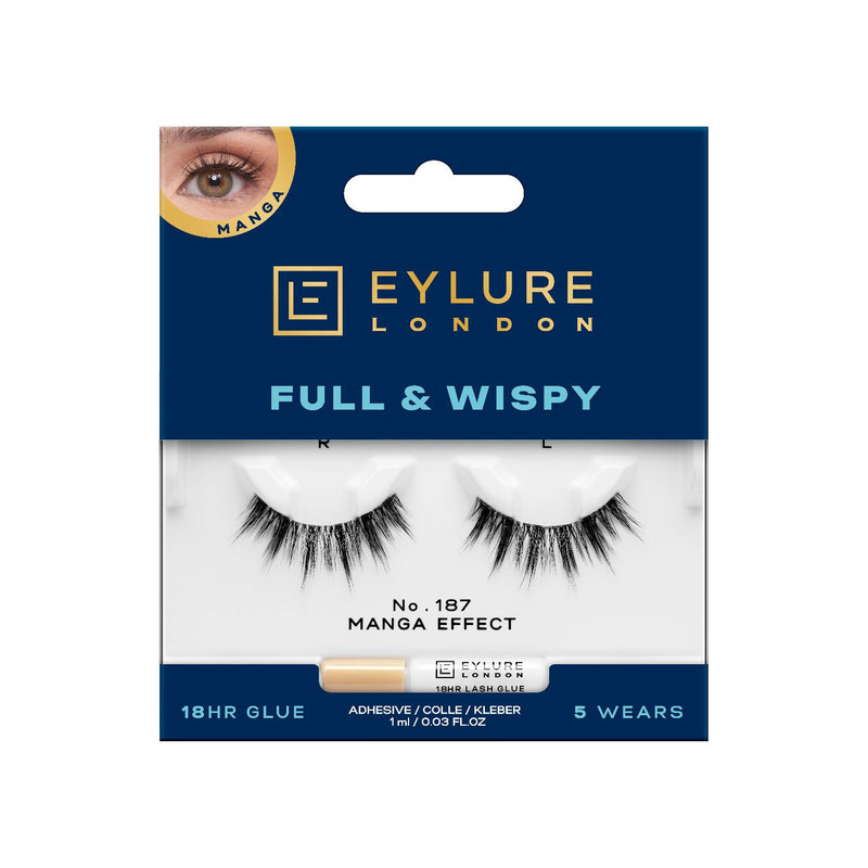 Eylure Fully and Wispy No.187 lashes (British brand)