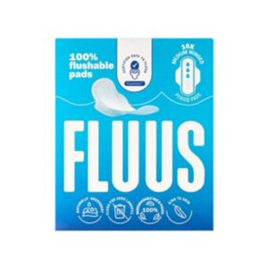 Lingettes hygiéniques jetables dans les toilettes Fluus Medium 10 unités