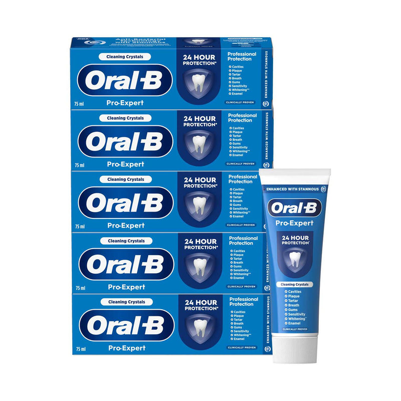 Oral-B Pro Expert Toothpaste 75ml x5, imported from the UK