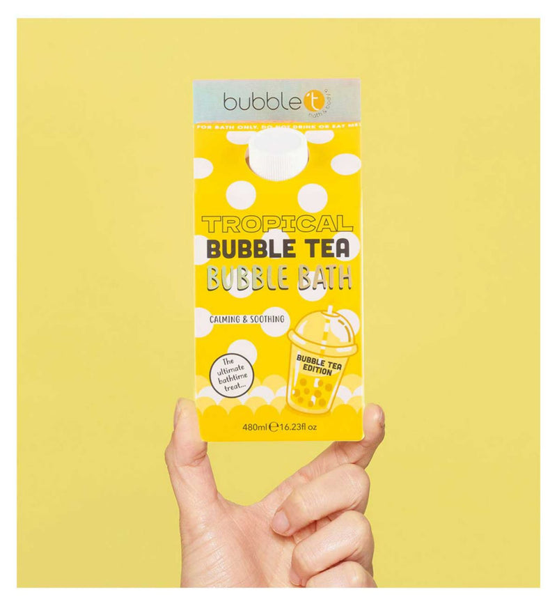 Bubble T bubble bath milk tropical 480ml, imported from the UK