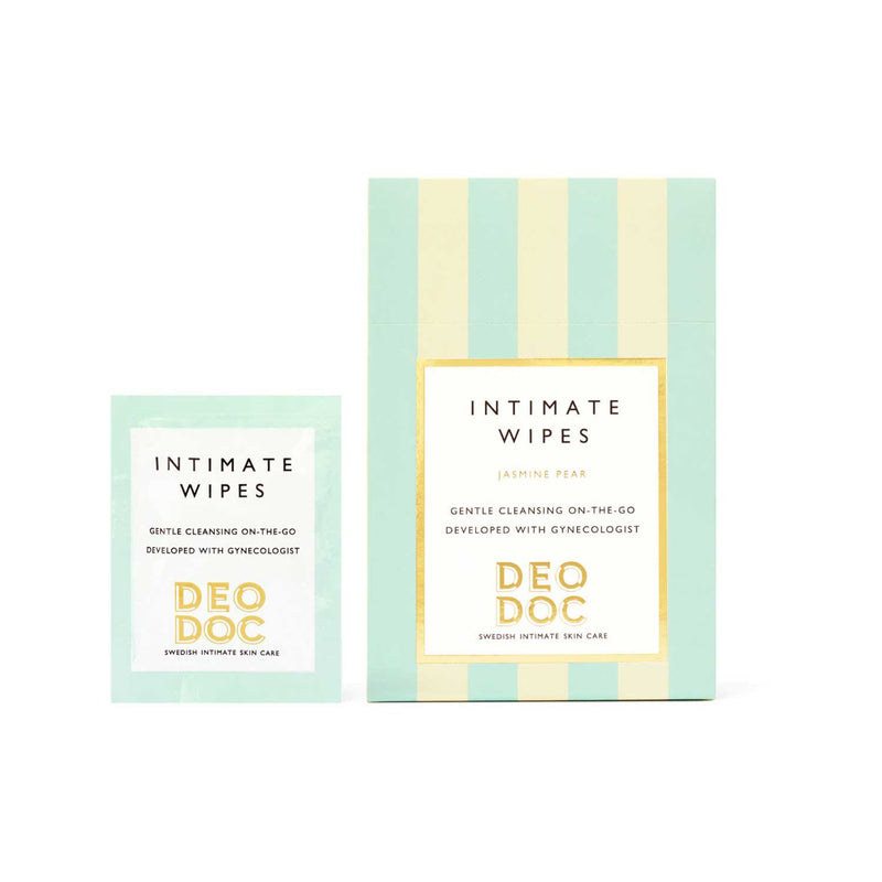 DeoDoc Jasmine Pear intimate wipes pack of 10 - British product