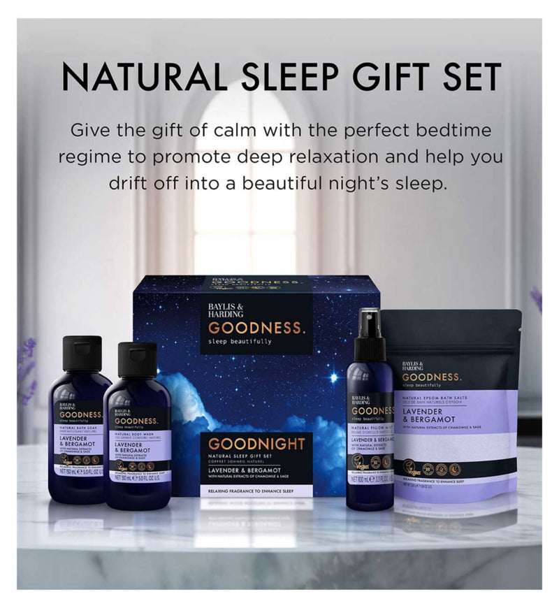 Baylis & Harding Goodness Sleep Goodnight gift set (British brand)