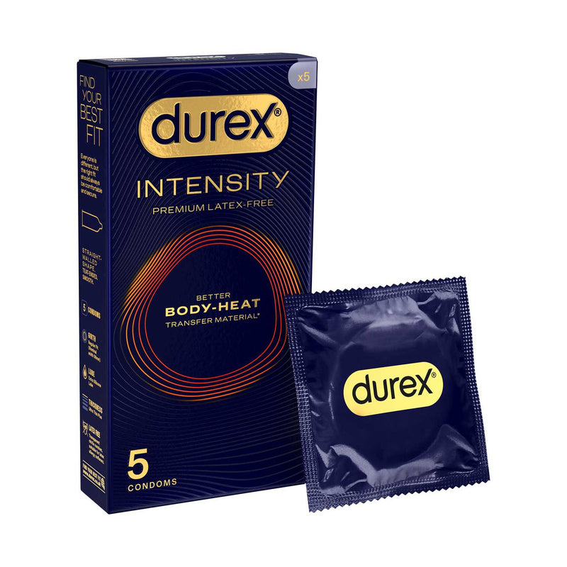 Durex Intensity premium latex-free condoms 5 pack, UK version