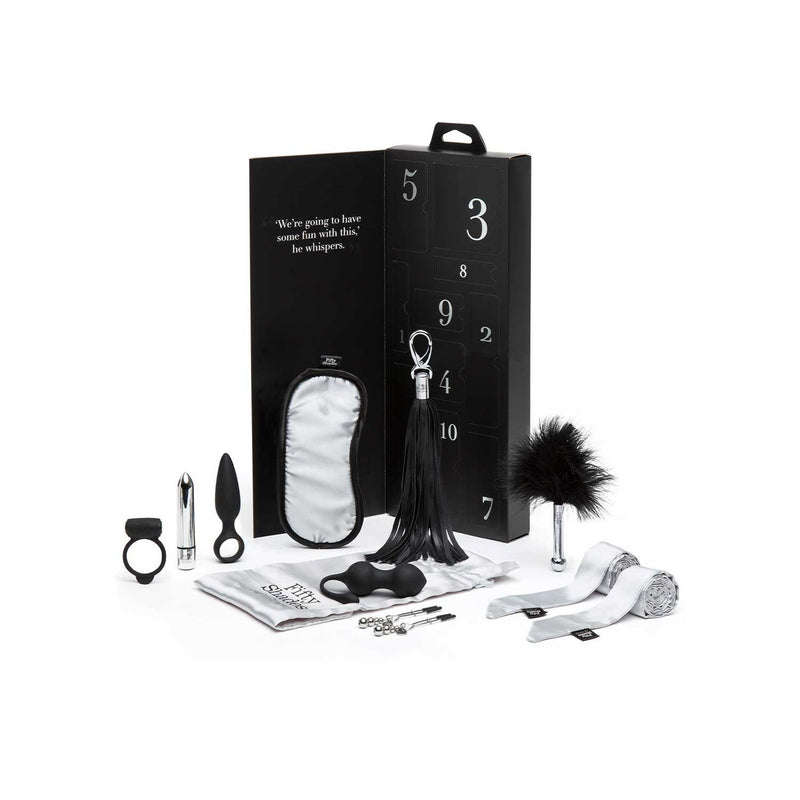 Fifty Shades pleasure set 10 day toy kit, imported from the UK