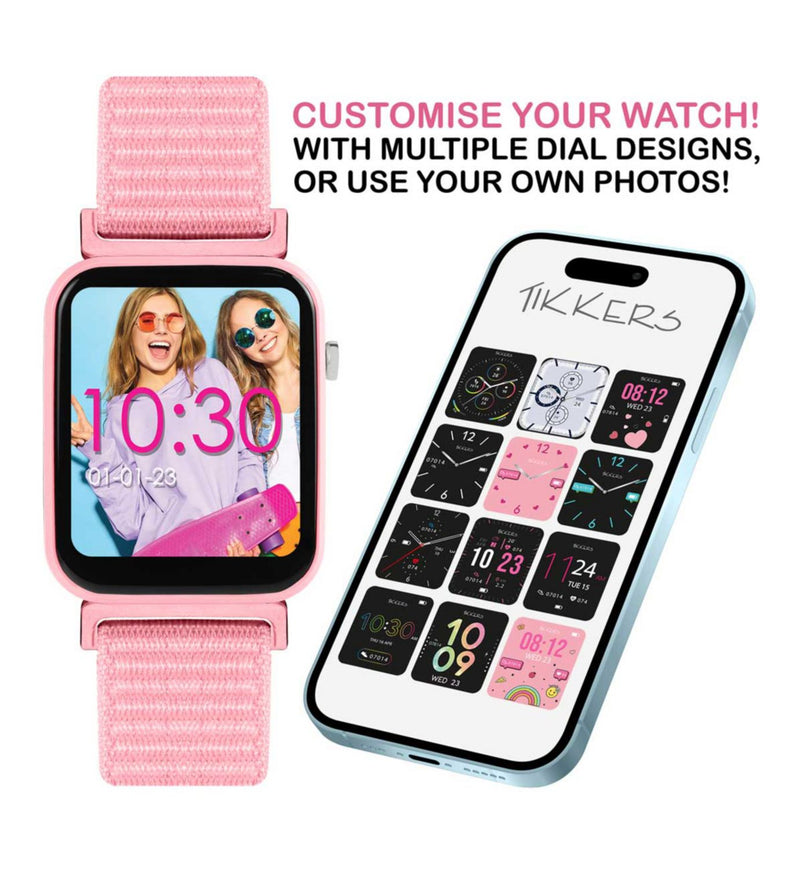 Tikkers Kids Series 13 Pink Smart Watch 35mm (British brand)