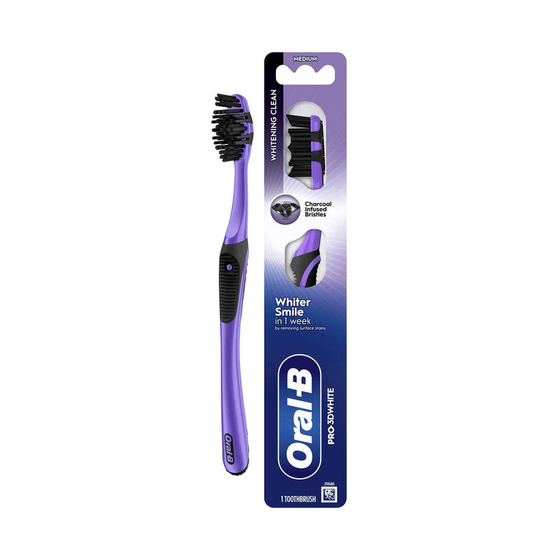 Oral-B Pro-3DWhite Charcoal manual toothbrush (British brand)