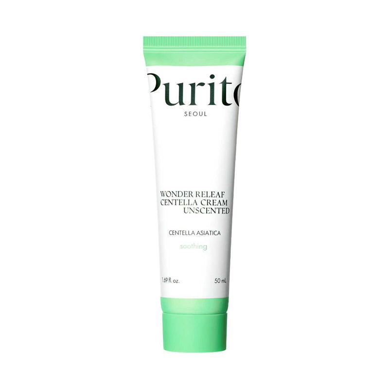 Purito Wonder Releaf Centella Cream Unscented 50ml, imported from the UK