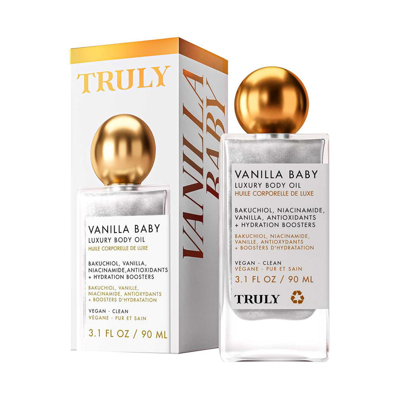 Truly Vanilla Baby Luxury Body Oil 90ml, UK version