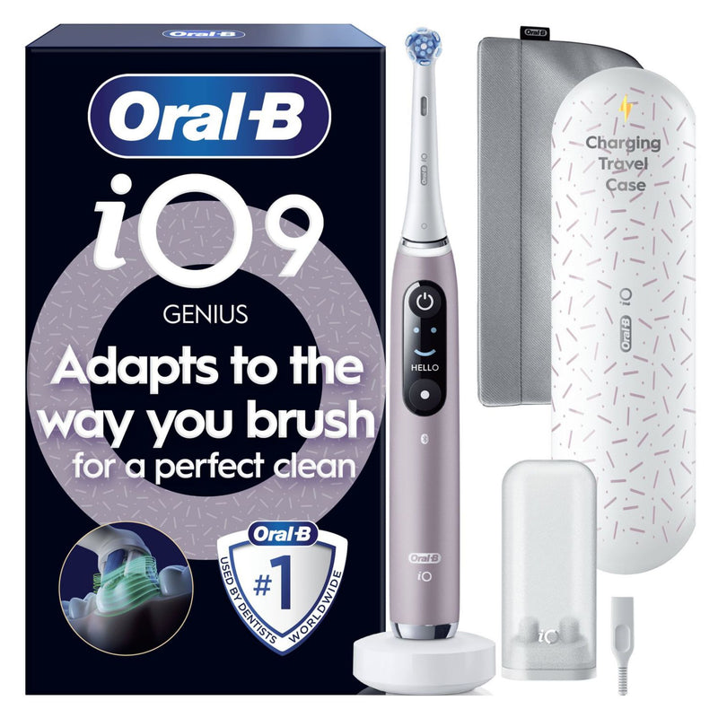 Oral-B iO9 Rose Quartz Special Edition electric toothbrush, imported from the UK