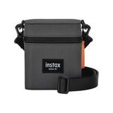 Instax camera case charcoal grey shoulder strap - British product