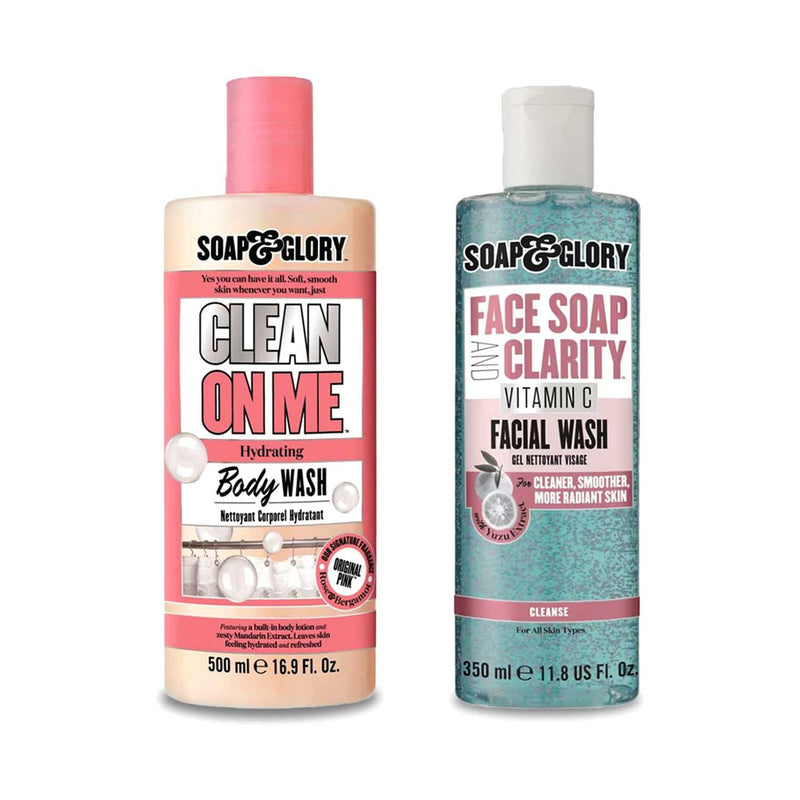 Soap & Glory Clean Routine Bath and Body Bundle - British product
