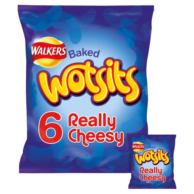 Walkers Wotsits Really Cheesy Multipack Snacks   6 per pack GOODS M&S