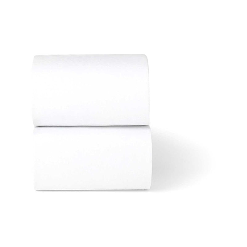 Snuz white twin pack cotbed sheets, UK version