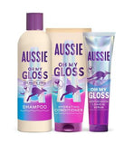 Aussie Oh My Gloss Hair Care Bundle 400ml 200ml 160ml - British product