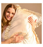 Silver Cloud frilly pillowcase 50x75cm, imported from the UK