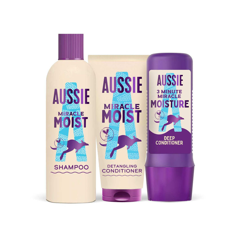 Aussie Miracle Moist Bundle Shampoo Conditioner - British product