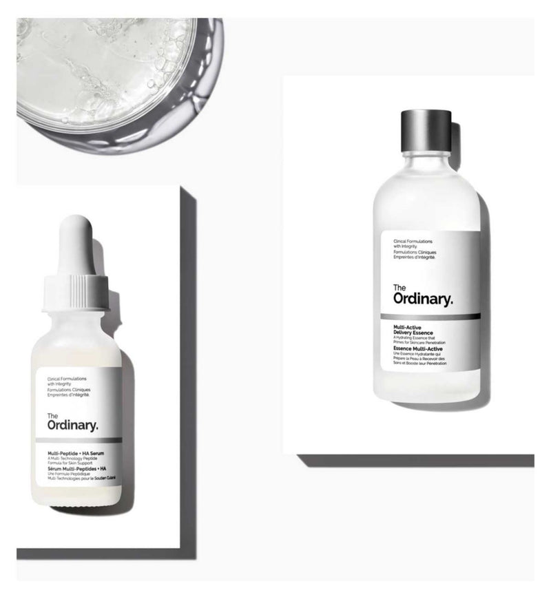The Ordinary Age Support Bundle with essence and serum (British brand)