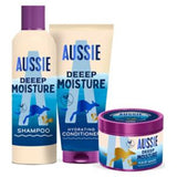 Aussie Deep Moisture bundle with shampoo, conditioner and mask - British product