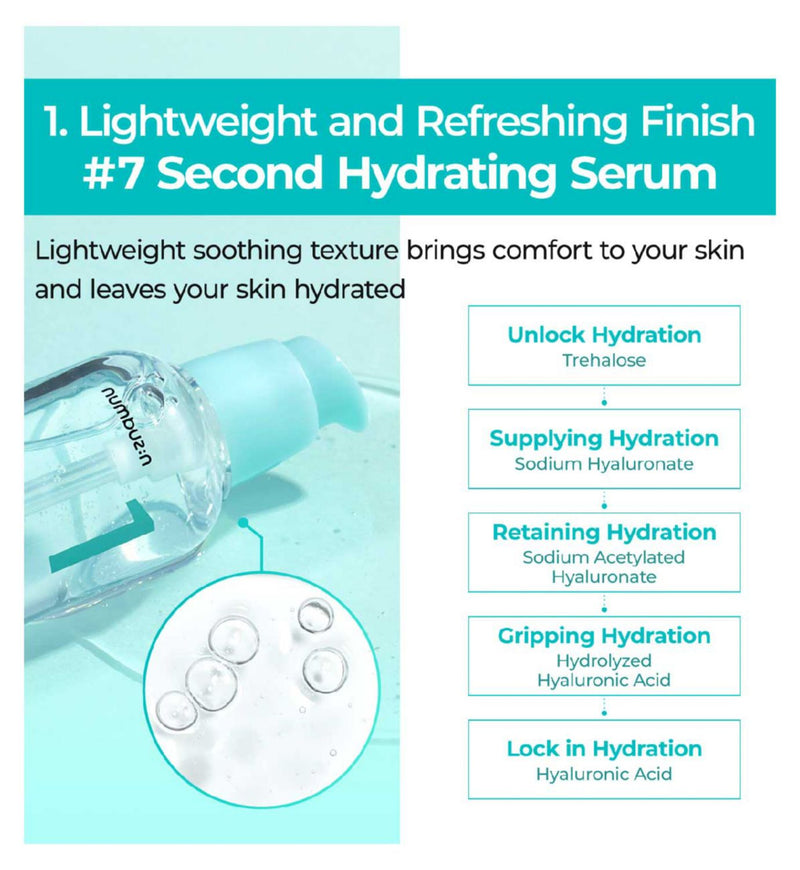 Numbuzin B5 Soothing Serum 50ml, imported from the UK
