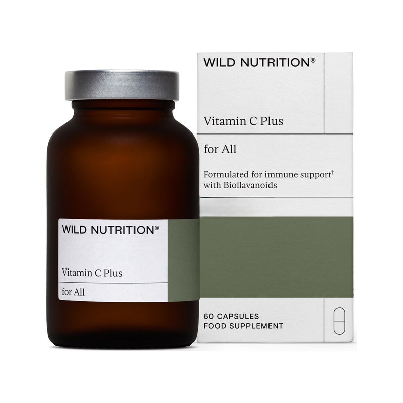 Wild Nutrition Vitamin C Plus 60 capsules, imported from the UK