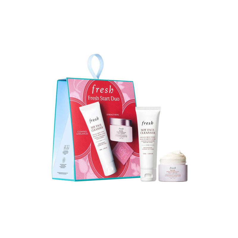 Fresh Basics gift set Soy Cleanser Rose Face Cream, UK version