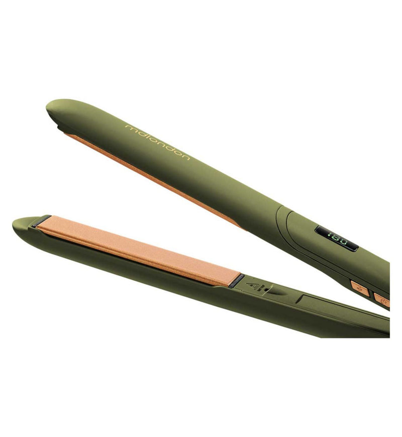 mdLondon hair straightener olive green (British brand)