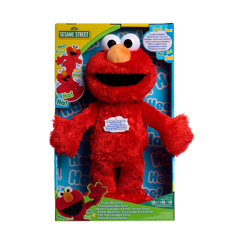 Just Play Sesame Street Tickle Me Elmo plush doll 13.5 inches - British product