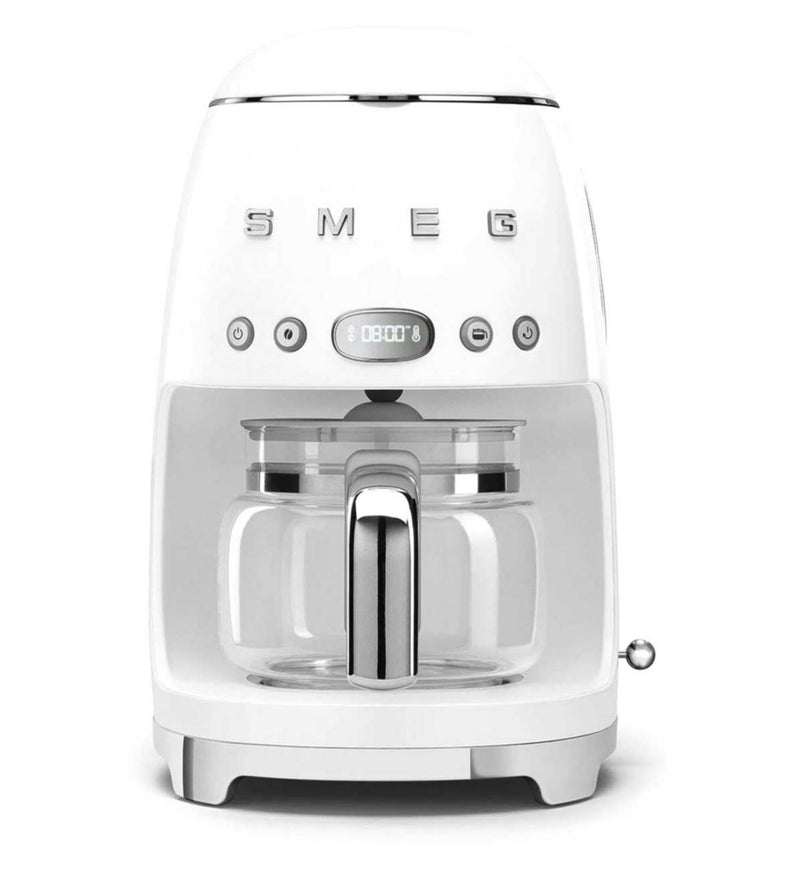 Smeg white coffee machine and milk frother set - British product
