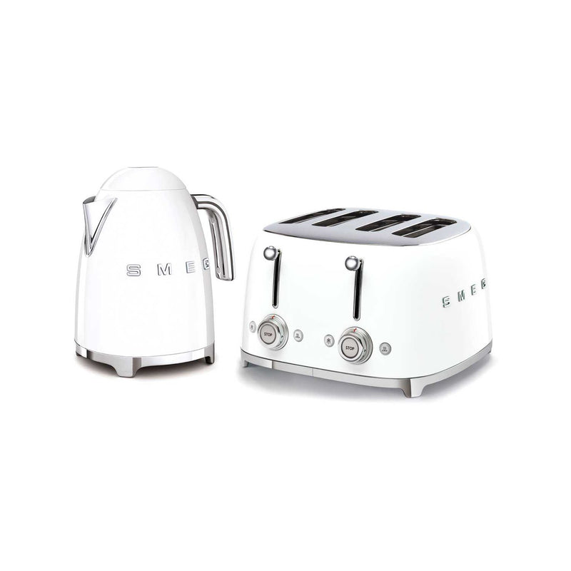 Smeg white kettle and toaster set - British product
