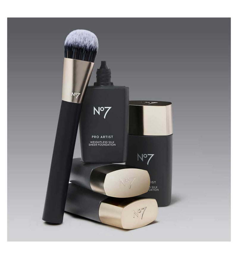 No7 Pro Artist Perfect Canvas Flat Foundation Brush (British brand)