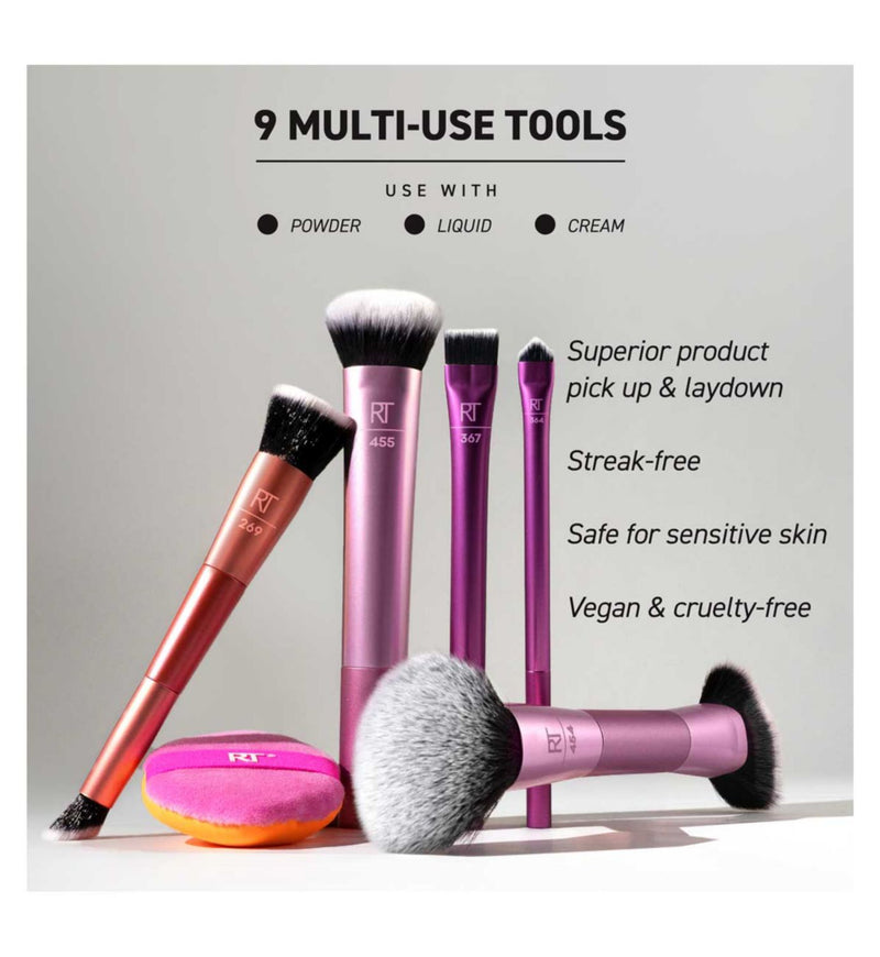 Real Techniques Shapeshifter Face Set makeup brushes, imported from the UK