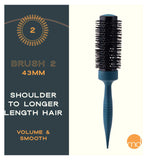 mdlondon Radial 2 hairbrush olive green 43mm ceramic radial brush, imported from the UK