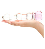 Lovehoney glass dildo beaded heart 6 inch (British brand)