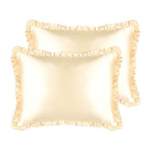 Silver Cloud Silver Ion Frilly Pillowcase Twin Pack Buttercup Collection 50x75cm