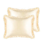 Silver Cloud frilly pillowcase Twin Pack Buttercup Collection (British brand)