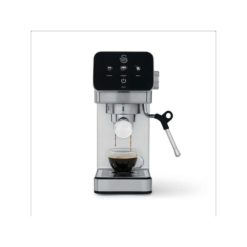 Swan digital espresso coffee machine stainless steel, imported from the UK