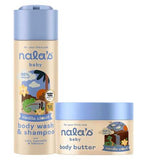 Nala's Baby Vanille Wolken Körperpflege Set 200ml+200ml, importiert aus Großbritannien