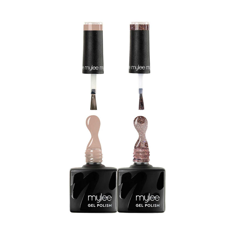 Mylee gel nail polish duo Cocoa & Cream 2 x 8ml, UK version